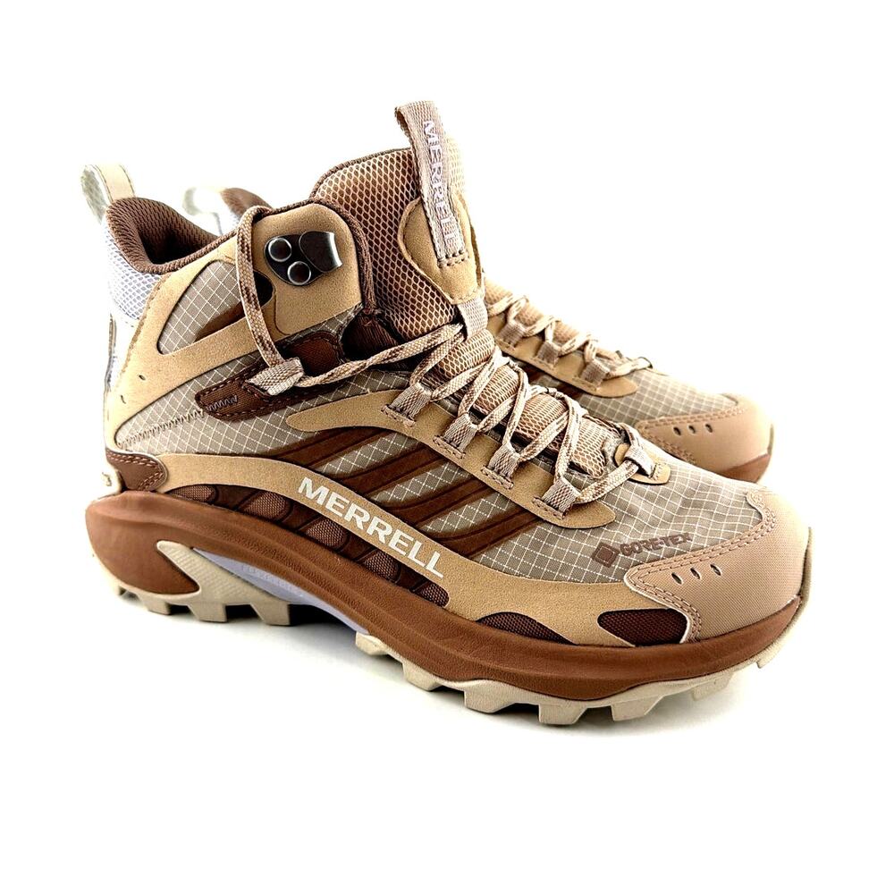 Merrell Women's Brown Moab Speed 2 Mid GTX Hiking Shoes Size 7 - Picture 3 of 11